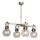 POLINO Rod Chandelier 4xE27/40W/230V, Bronze