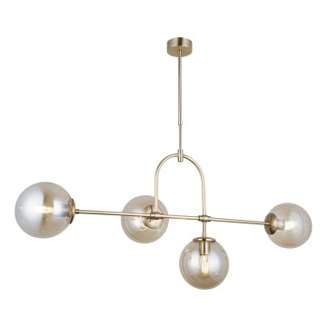 POLINO Rod-Mounted Pendant Lamp 4xE27/40W/230V Gold