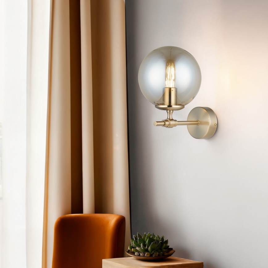 POLINO Wall Light 1x E27/40W/230V – Gold