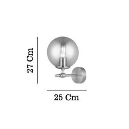 POLINO Wall Light 1x E27/40W/230V – Gold