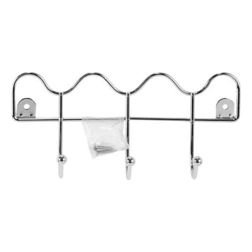 Polished chrome wall hook 10x21,5 cm