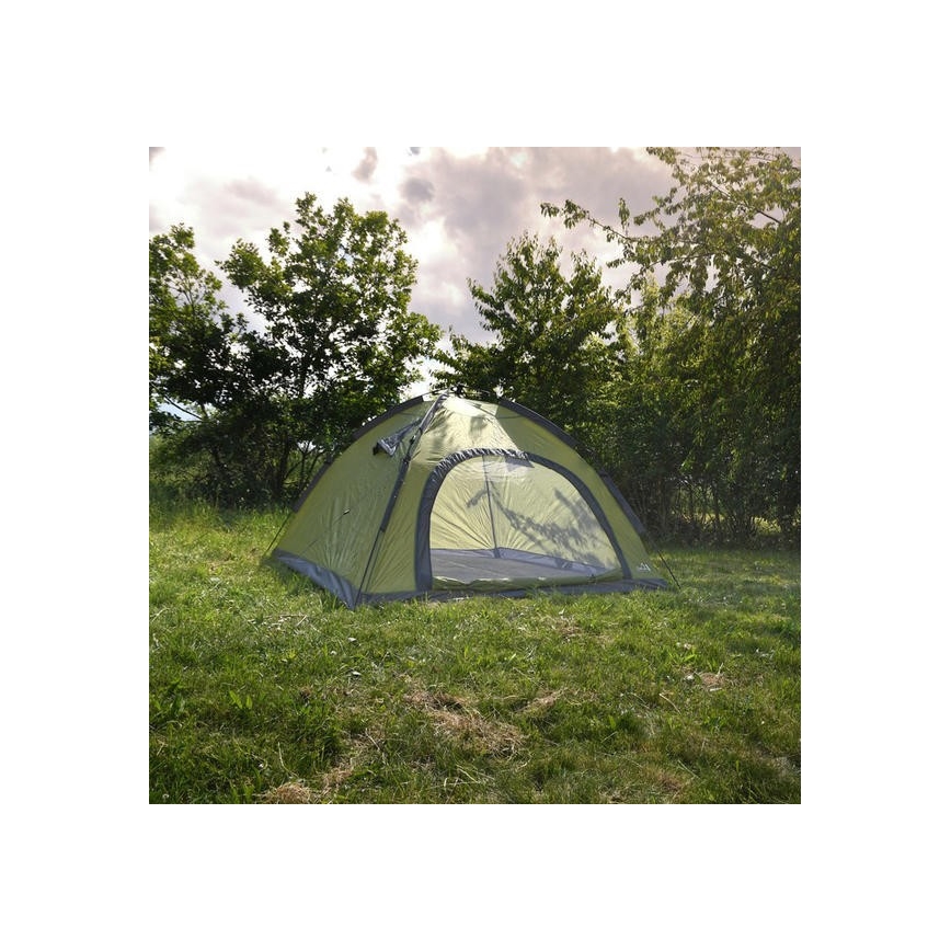 Pop up tent for 3-4 people PU 3000 mm green