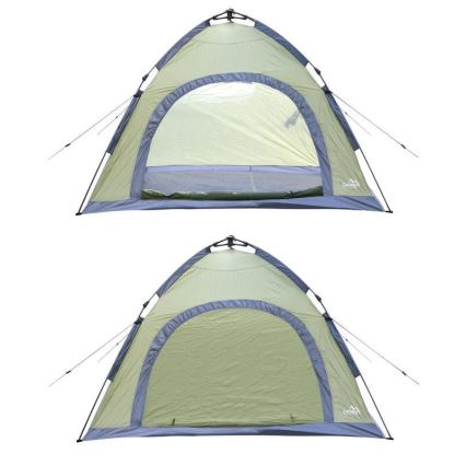 Pop up tent for 3-4 people PU 3000 mm green