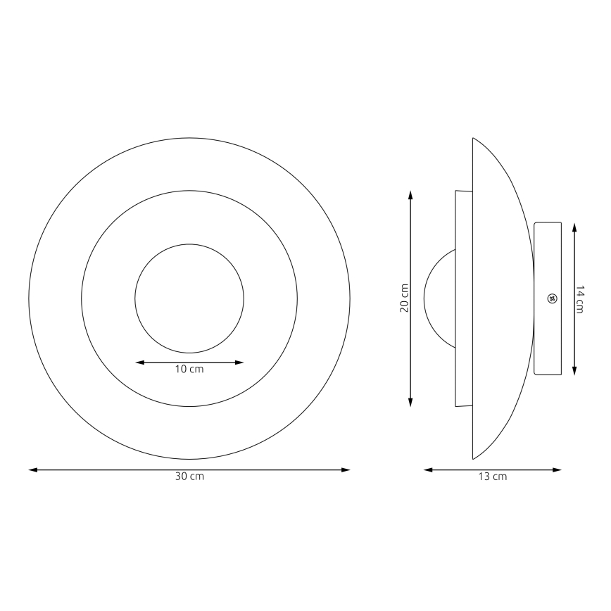 POPPI Wall Light 1xG9/8W/230V White