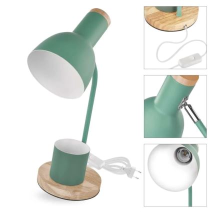 POPPY Table Lamp 1xE27/25W/230V Green