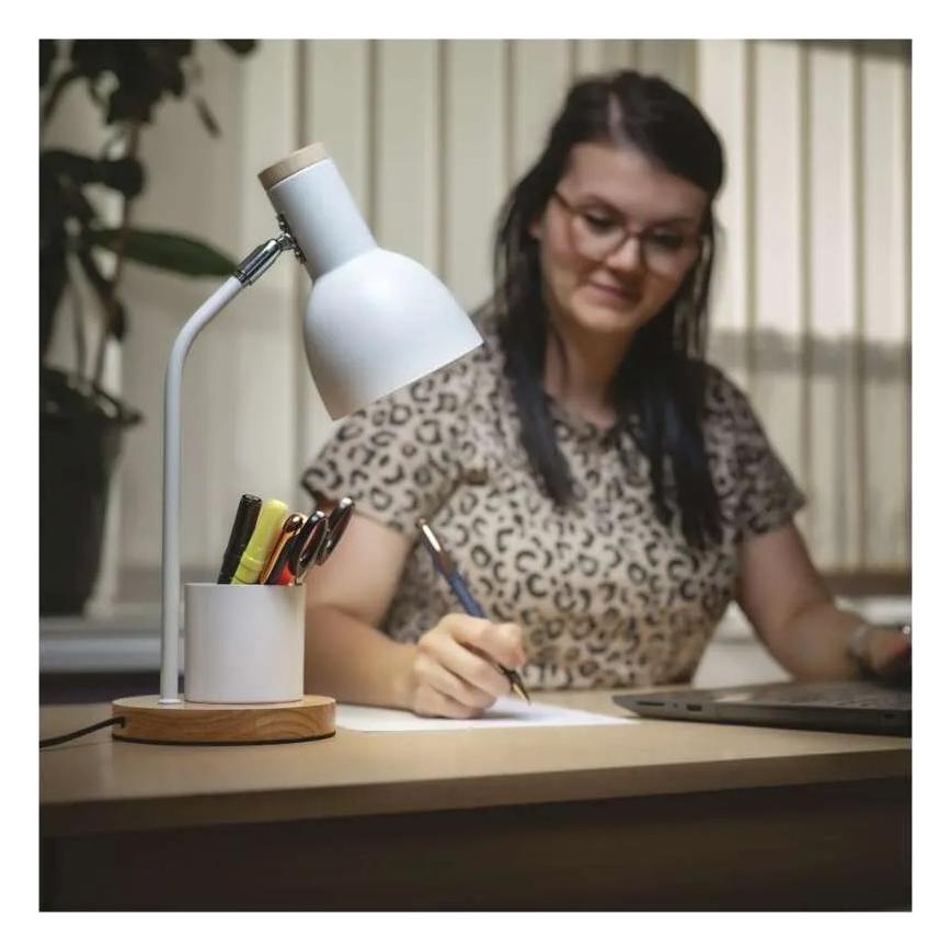 POPPY Table Lamp 1xE27/25W/230V, White