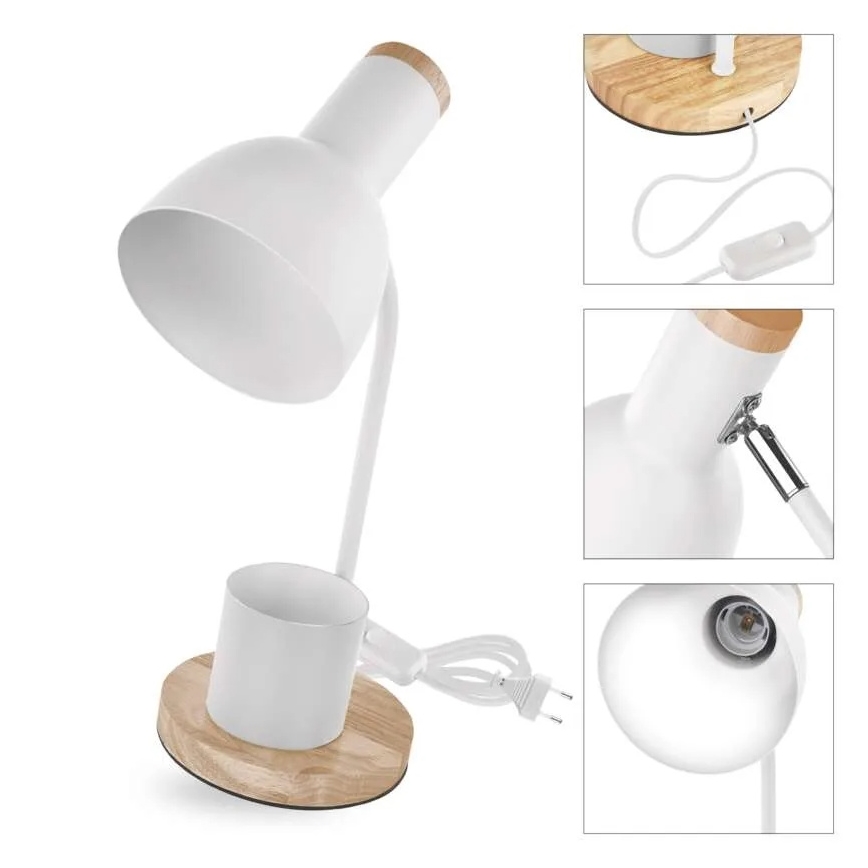 POPPY Table Lamp 1xE27/25W/230V, White