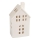 Porcelain candle house 19,4 cm white