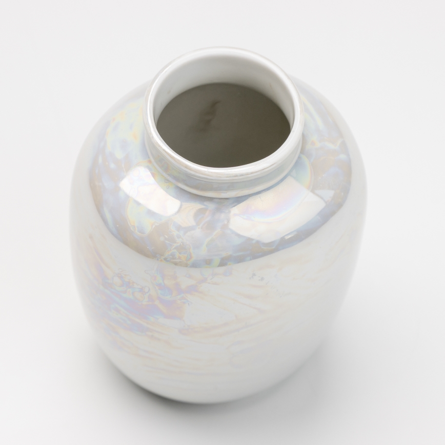 Porcelain vase 12,5x9 cm pearly white
