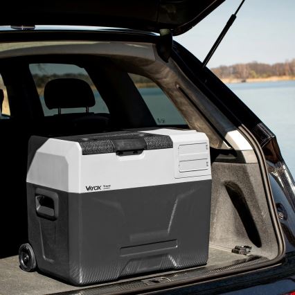 Portable car refrigerator with LCD display 40 l 230V/12V/24V black