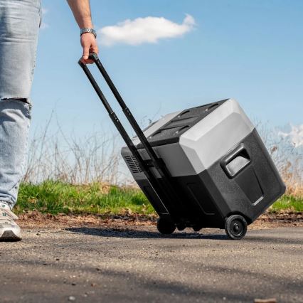 Portable car refrigerator with LCD display 40 l 230V/12V/24V black