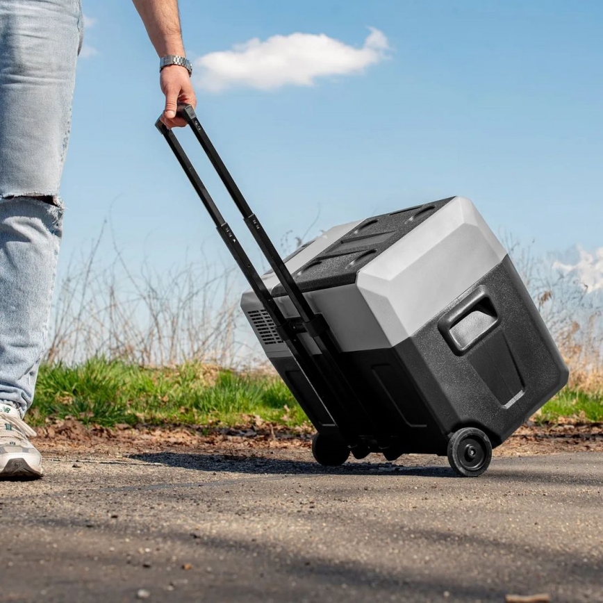 Portable car refrigerator with LCD display 40 l 230V/12V/24V black