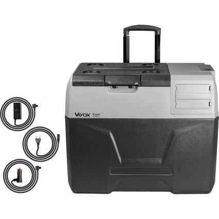 Portable car refrigerator with LCD display 40 l 230V/12V/24V black