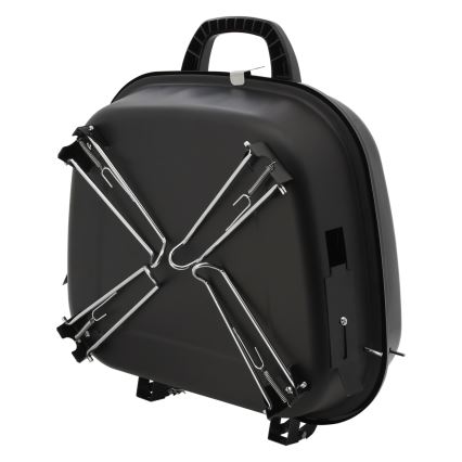 Portable charcoal grill black