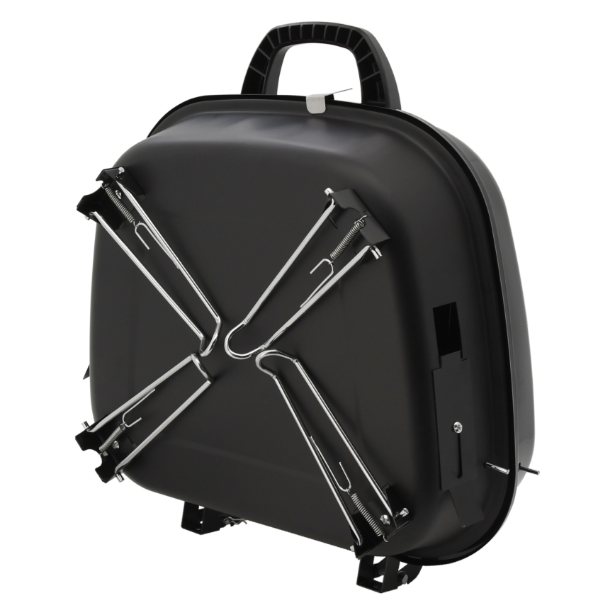 Portable charcoal grill black
