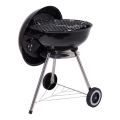 Portable charcoal grill black