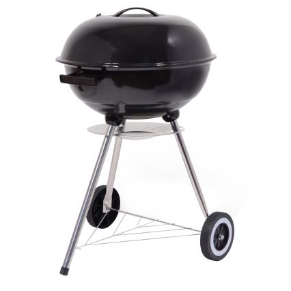 Portable charcoal grill black