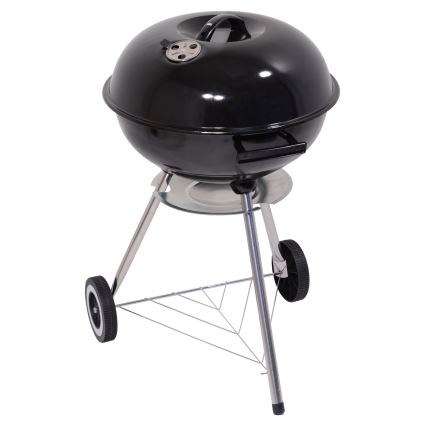 Portable charcoal grill black