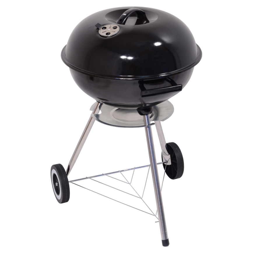 Portable charcoal grill black