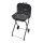 Portable charcoal grill black