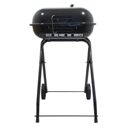 Portable charcoal grill black