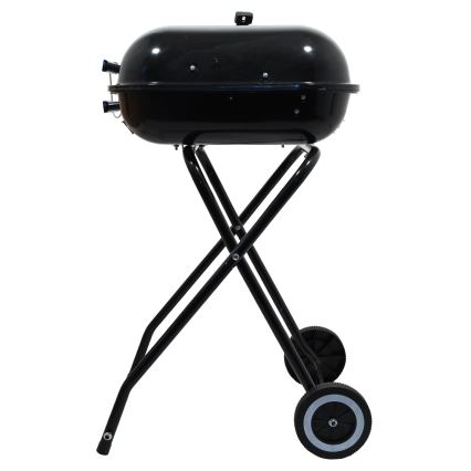 Portable charcoal grill black