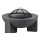 Portable fire pit with grill 79.5 x 38 cm, black/dark granite