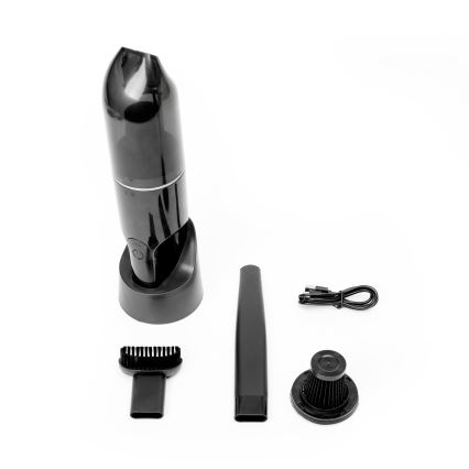 Portable rechargeable car vacuum cleaner 75W/2000 mAh black