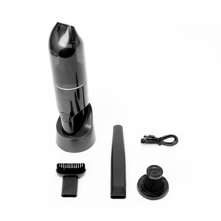 Portable rechargeable car vacuum cleaner 75W/2000 mAh black