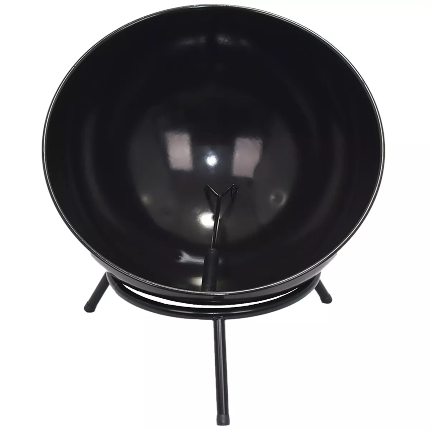 Portable Wood-Burning Fire Pit 57x30 cm Black