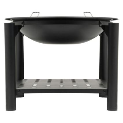 Portable wood campfire with a grate 48 cm