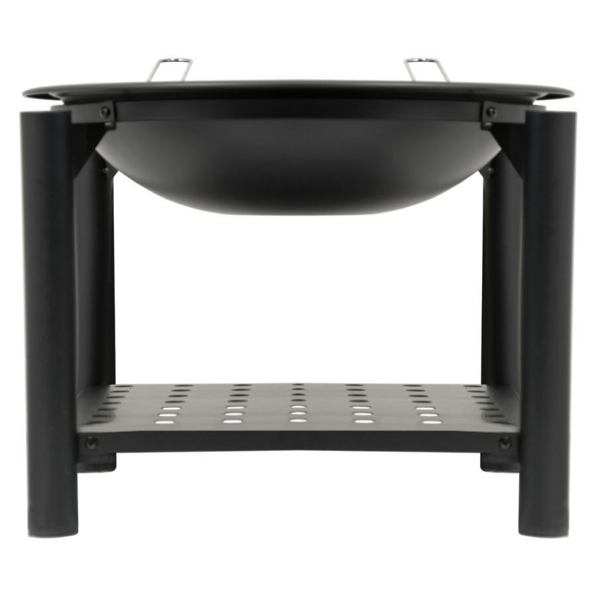 Portable wood campfire with a grate 48 cm