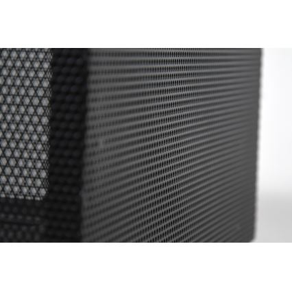 Portable wood campfire with grate black