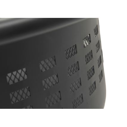 Portable wood campfire with grate black