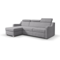 PORTO Reversible Corner Sofa Bed with Storage, Gray