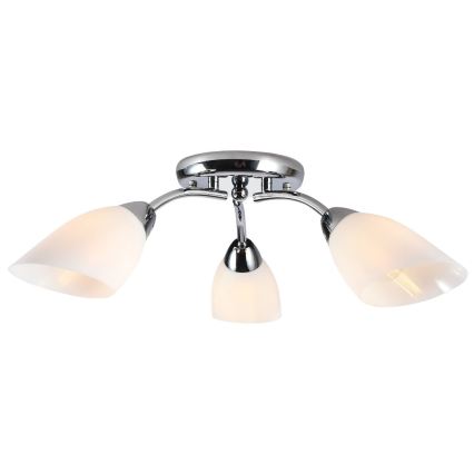 PORTOS flush-mounted ceiling light 3xE14/10W/230V, polished chrome