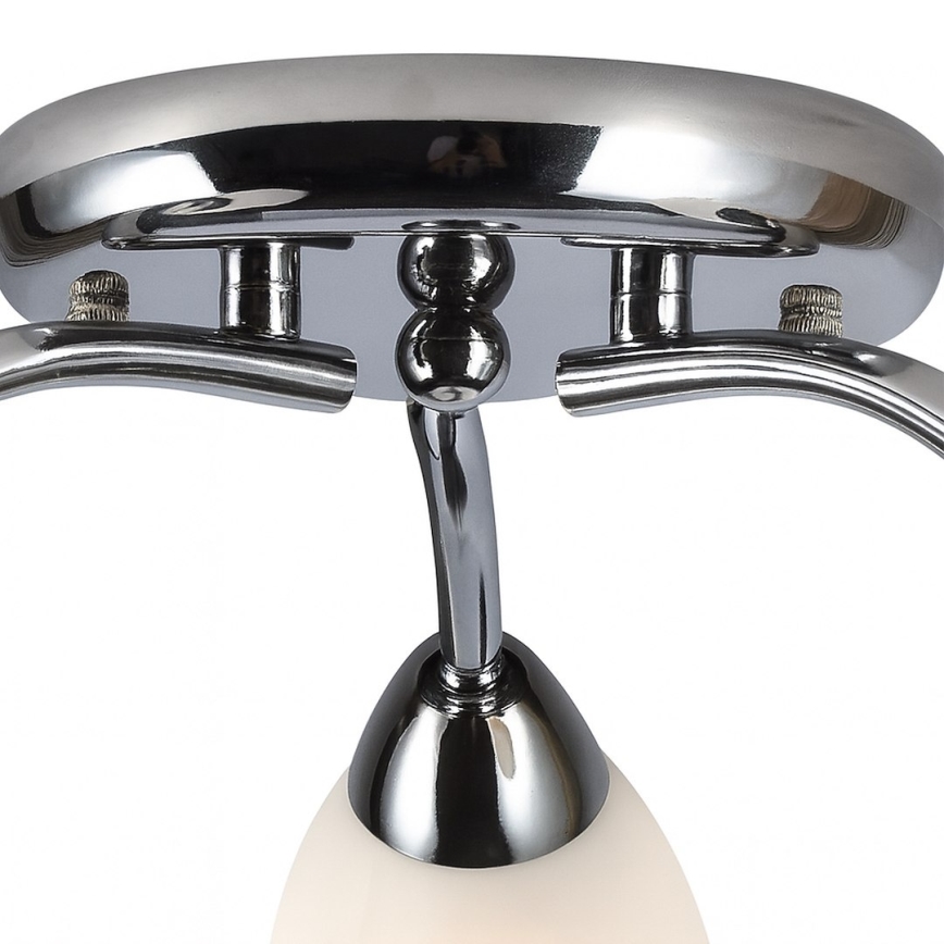 PORTOS flush-mounted ceiling light 3xE14/10W/230V, polished chrome