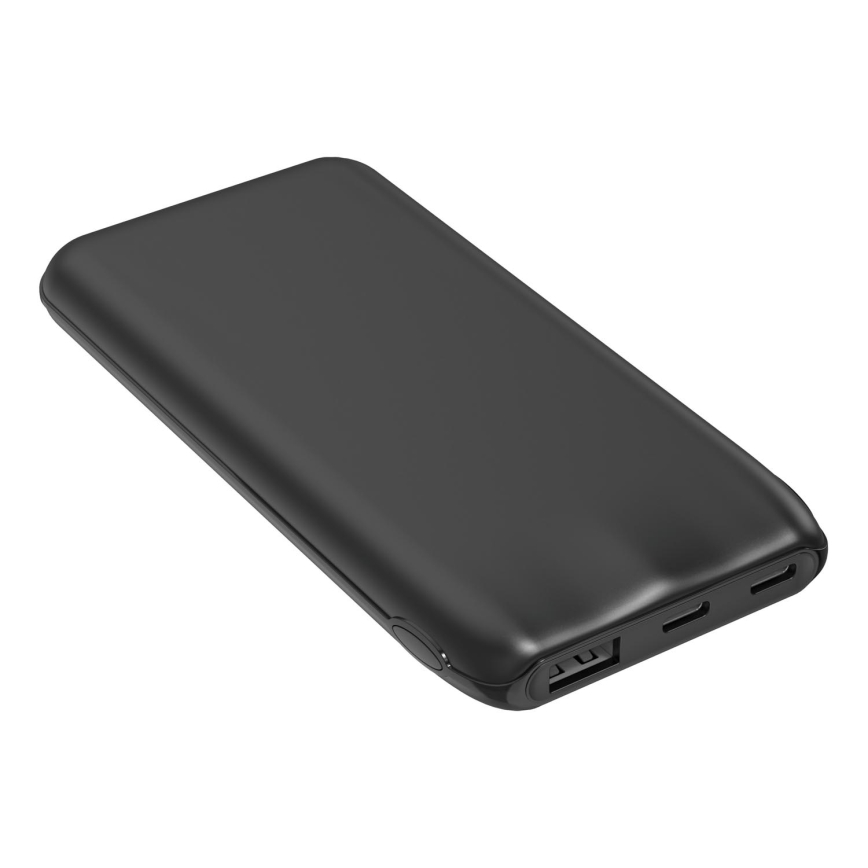 Power Bank 10000 mAh 10W Power Delivery 2xUSB-C + 1xUSB-A black