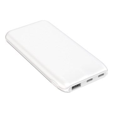 Power Bank 10000 mAh 10W Power Delivery 2xUSB-C + 1xUSB-A white