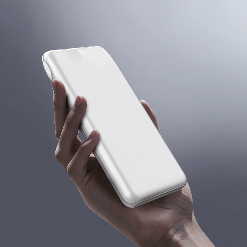 Power Bank 10000 mAh 10W Power Delivery 2xUSB-C + 1xUSB-A white