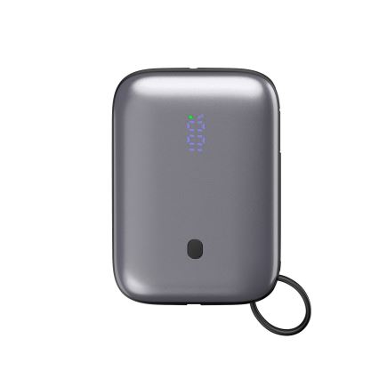 Power Bank 10000 mAh 20W Power Delivery Compact with built-in retractable USB-C cable 1m black