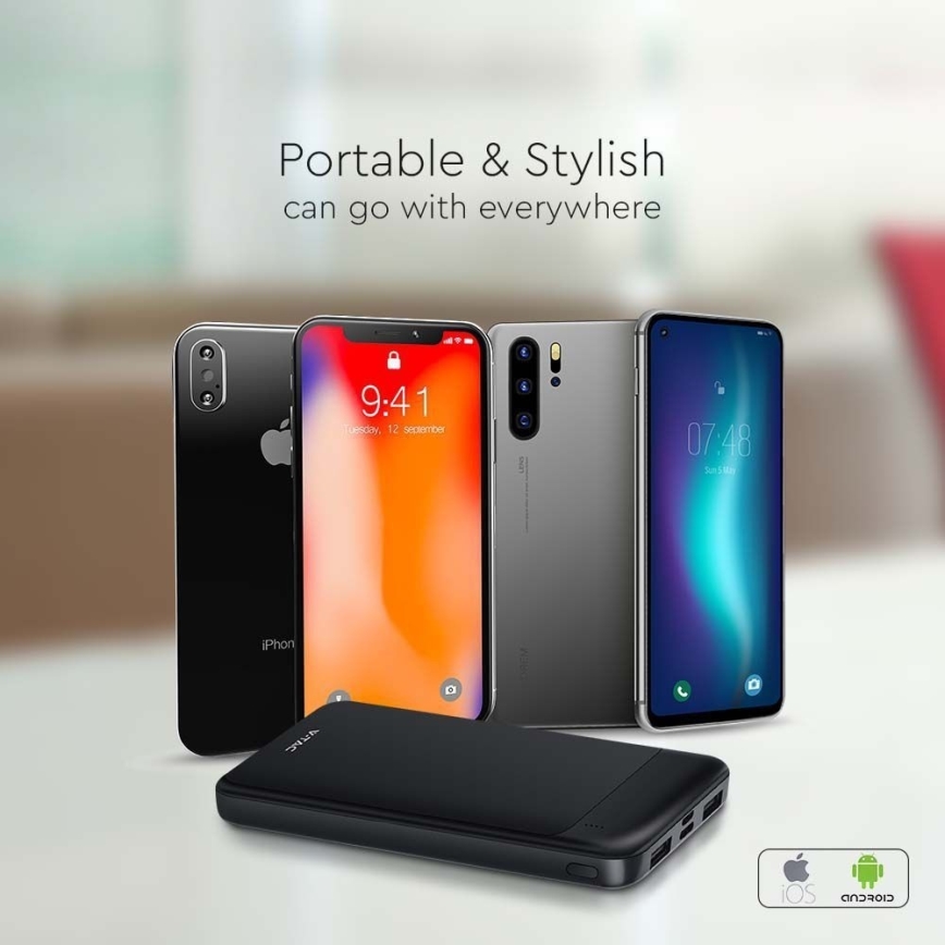 Power Bank Power Delivery 10000mAh/22,5W/5V black