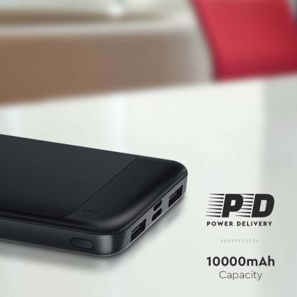 Power Bank Power Delivery 10000mAh/22,5W/5V black