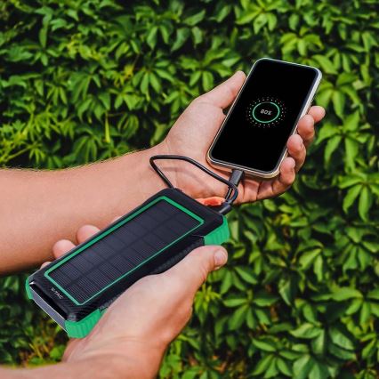 Power Bank solar Power Delivery 10000mAh/10W/5V black