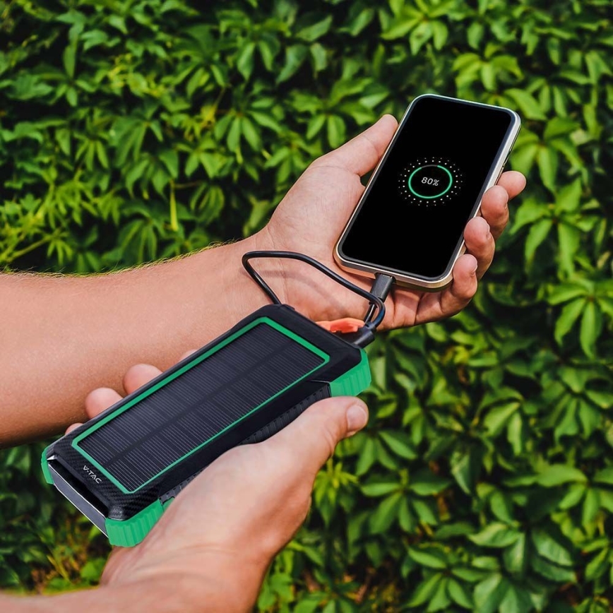 Power Bank solar Power Delivery 10000mAh/10W/5V black