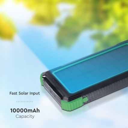 Power Bank solar Power Delivery 10000mAh/10W/5V black