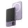 Power Bank with a display and wireless charging Power Delivery 5000mAh/20W/5V purple