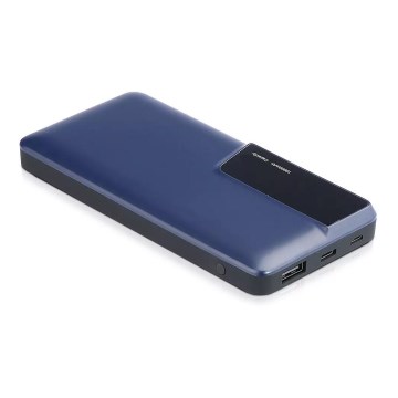 Power bank with display 10000mAh/3,7V blue