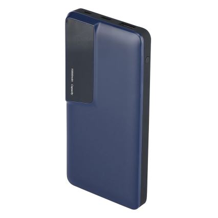 Power bank with display 10000mAh/3,7V blue