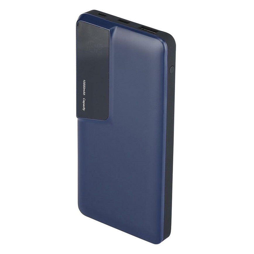 Power bank with display 10000mAh/3,7V blue